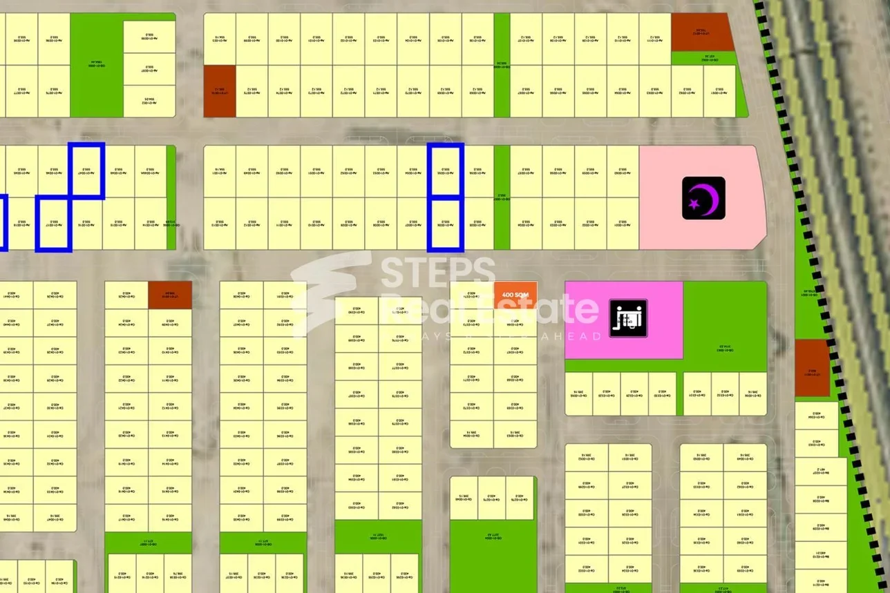 Lands For Sale  in Lusail  -Area Size 400 Square Meter