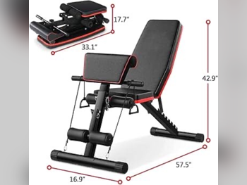 معدات رياضية / تمارين - مقعد الوزن  - أسود
