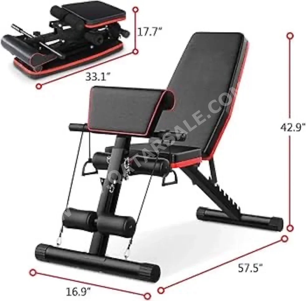 Sports/Exercises Equipment - Weight Bench  - Black