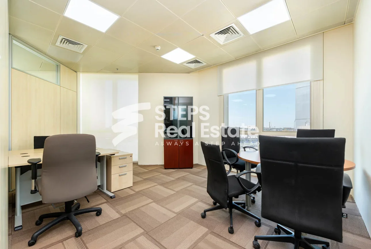 Commercial Offices - Fully Furnished  - Doha  - West Bay