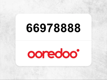 Ooredoo Mobile Phone  66978888