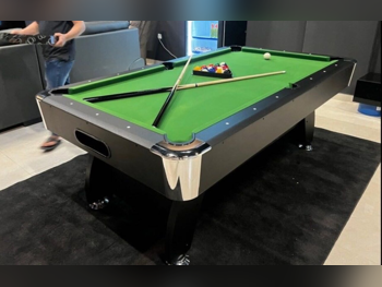 Green and Black  Billiard Table