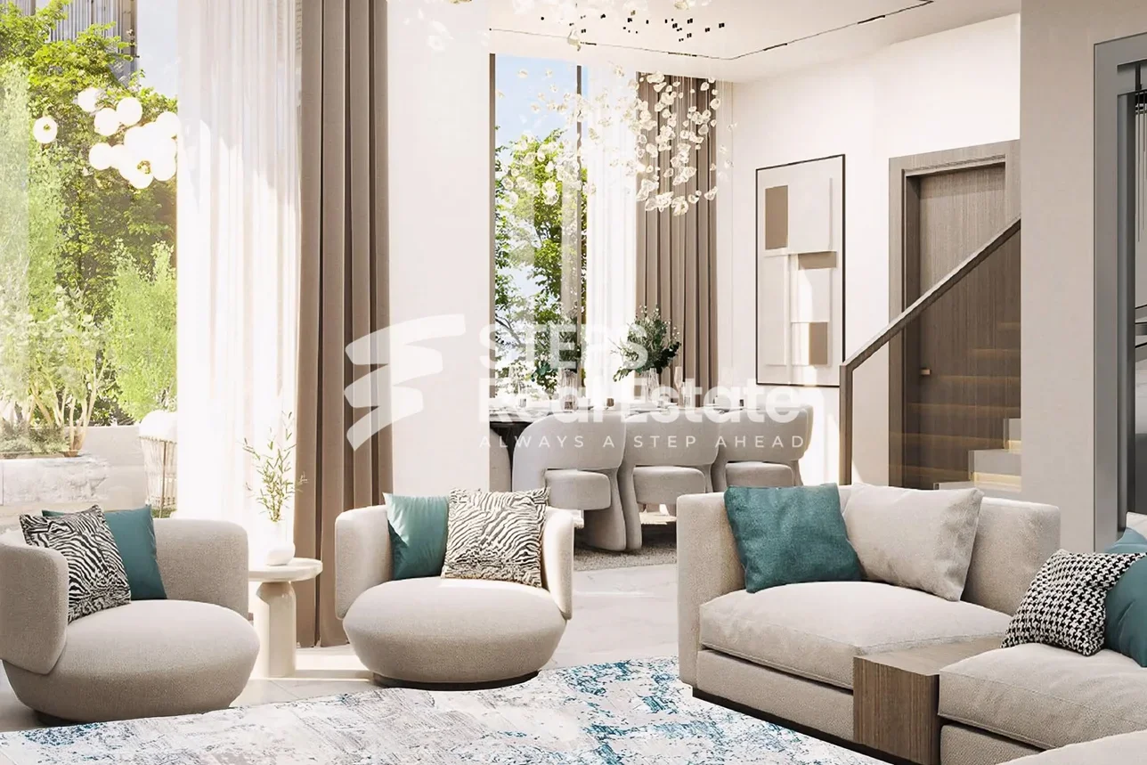 Family Residential  - Semi Furnished  - Lusail  - 6 Bedrooms