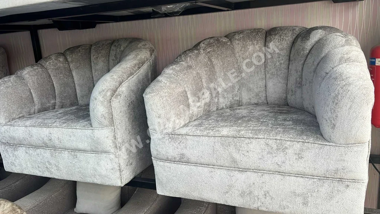 الأرائك والكنب والكراسي لايف ستايل  كرسي  - قماش  - بني