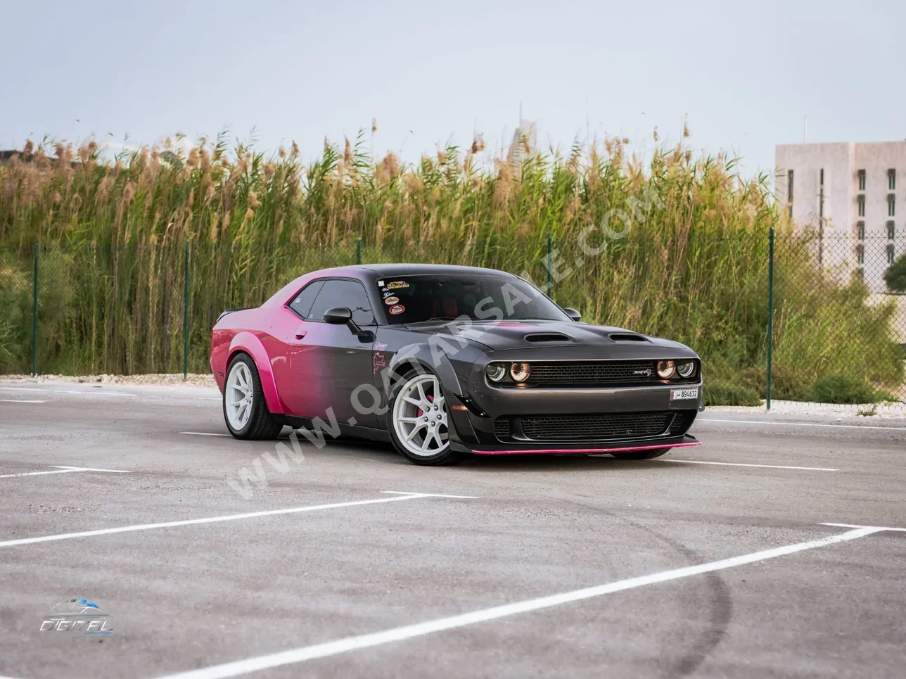 Dodge  Challenger  2018  Automatic  128,900 Km  6 Cylinder  Rear Wheel Drive (RWD)  Coupe / Sport  Gray