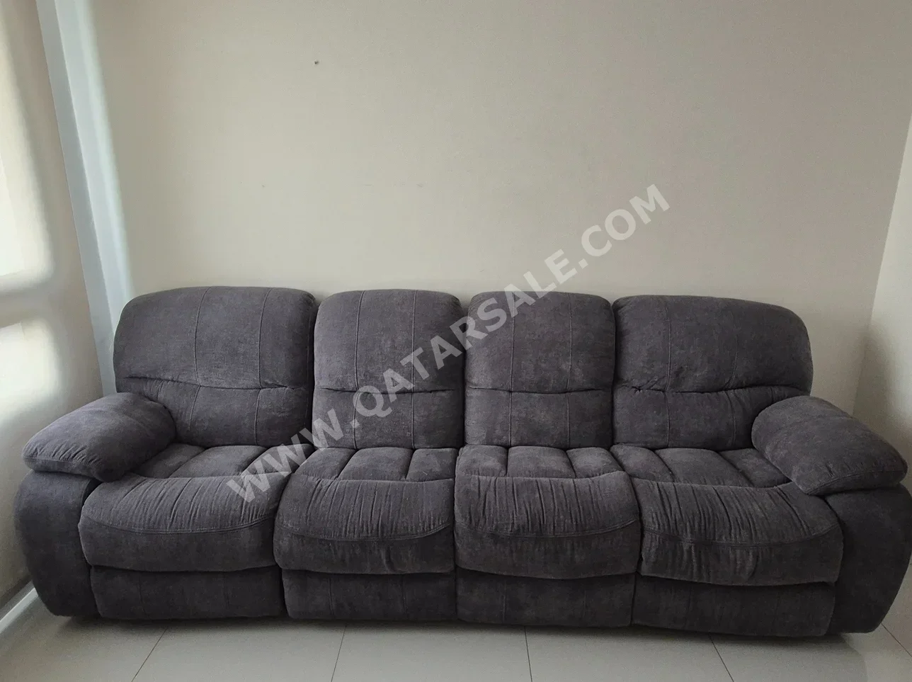 الأرائك والكنب والكراسي طقم كنب  - اللون الرمادي