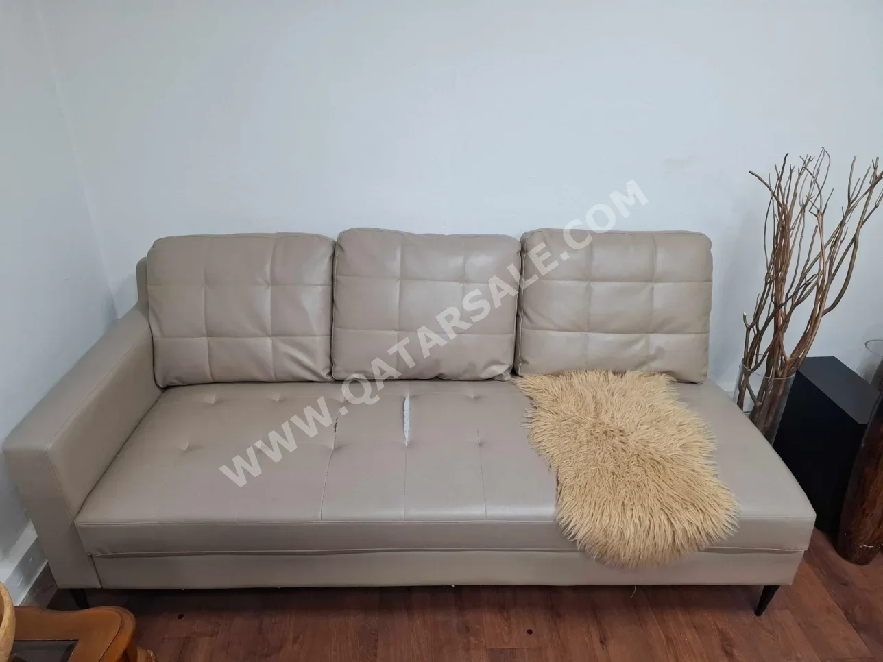 Sofas, Couches & Chairs Home Center  3-Seat Sofa  - Leather Match