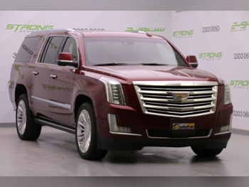 Cadillac  Escalade  2018  Automatic  130,000 Km  8 Cylinder  Four Wheel Drive (4WD)  SUV  Maroon