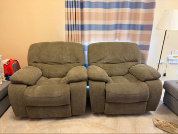 Sofas, Couches & Chairs - Cotton / Cotton Blend  - Brown