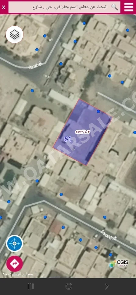 Lands For Sale  in Al Rayyan  - Al Gharrafa  -Area Size 1,187 Square Meter