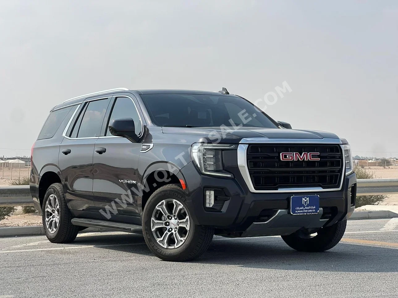 جي ام سي  يوكون  اس ال اي  2023  اوتوماتيك  100,000 كم  8 سلندر  دفع خلفي  اس يو في  رمادي
