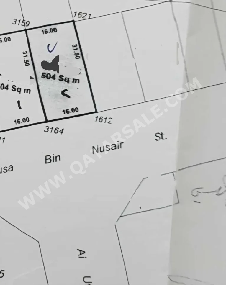 Lands For Sale  in Al Shamal  - Al Ruwais  -Area Size 504 Square Meter