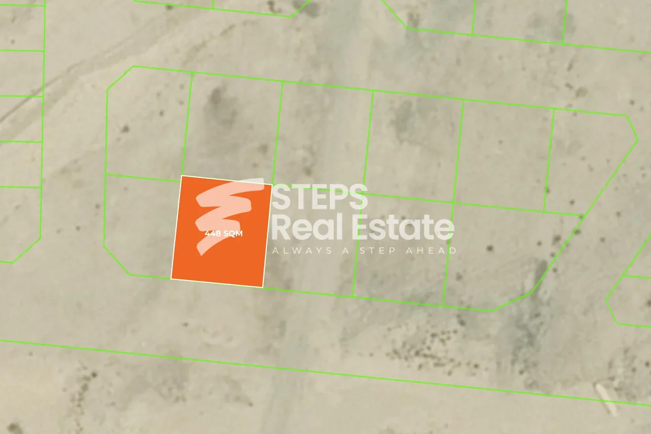 Lands For Sale  in Al Wakrah  - Al Wukair  -Area Size 448 Square Meter