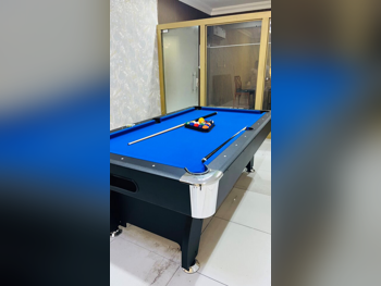 Black and Blue  Billiard Table