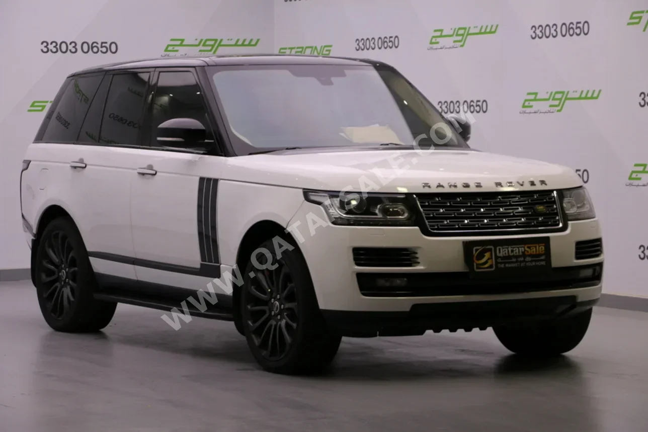 لاند روفر  رنج روفر  فوج ال اس اي  2015  اوتوماتيك  130,000 كم  8 سلندر  دفع رباعي  اس يو في  أبيض