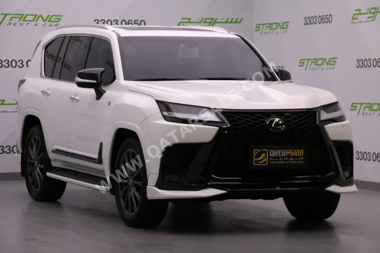 Lexus  LX  600 F Sport  2023  Automatic  70,000 Km  6 Cylinder  Four Wheel Drive (4WD)  SUV  White  With Warranty