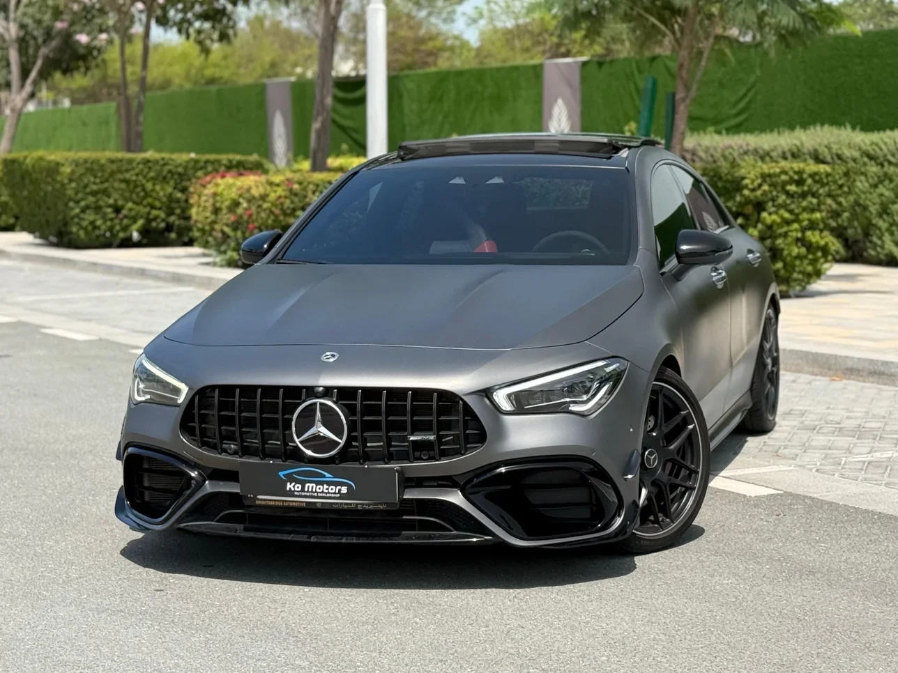 Mercedes-Benz  CLA  45 S AMG  2023  Automatic  64,000 Km  4 Cylinder  Rear Wheel Drive (RWD)  Sedan  Gray Matte  With Warranty