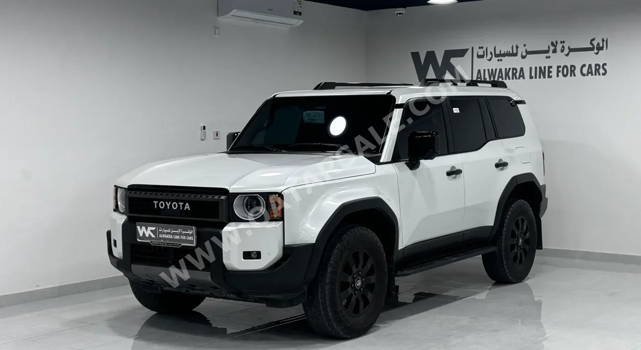 Toyota  Prado  First Edition  2025  Automatic  18,000 Km  6 Cylinder  Four Wheel Drive (4WD)  SUV  White  With Warranty