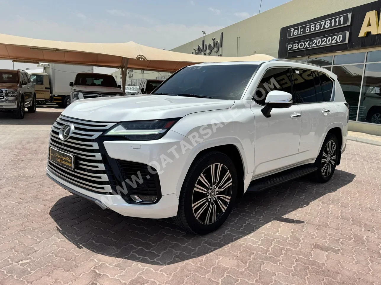 لكزس  ال اكس  600 في اي بي  2023  اوتوماتيك  51,000 كم  6 سلندر  دفع رباعي  اس يو في  أبيض  تحت الضمان
