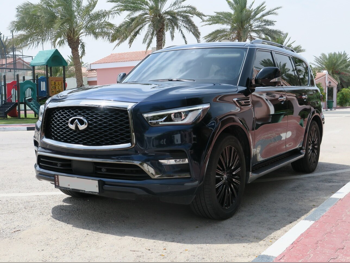 Infiniti  QX  80  2022  Automatic  80,000 Km  8 Cylinder  Four Wheel Drive (4WD)  SUV  Dark Blue  With Warranty