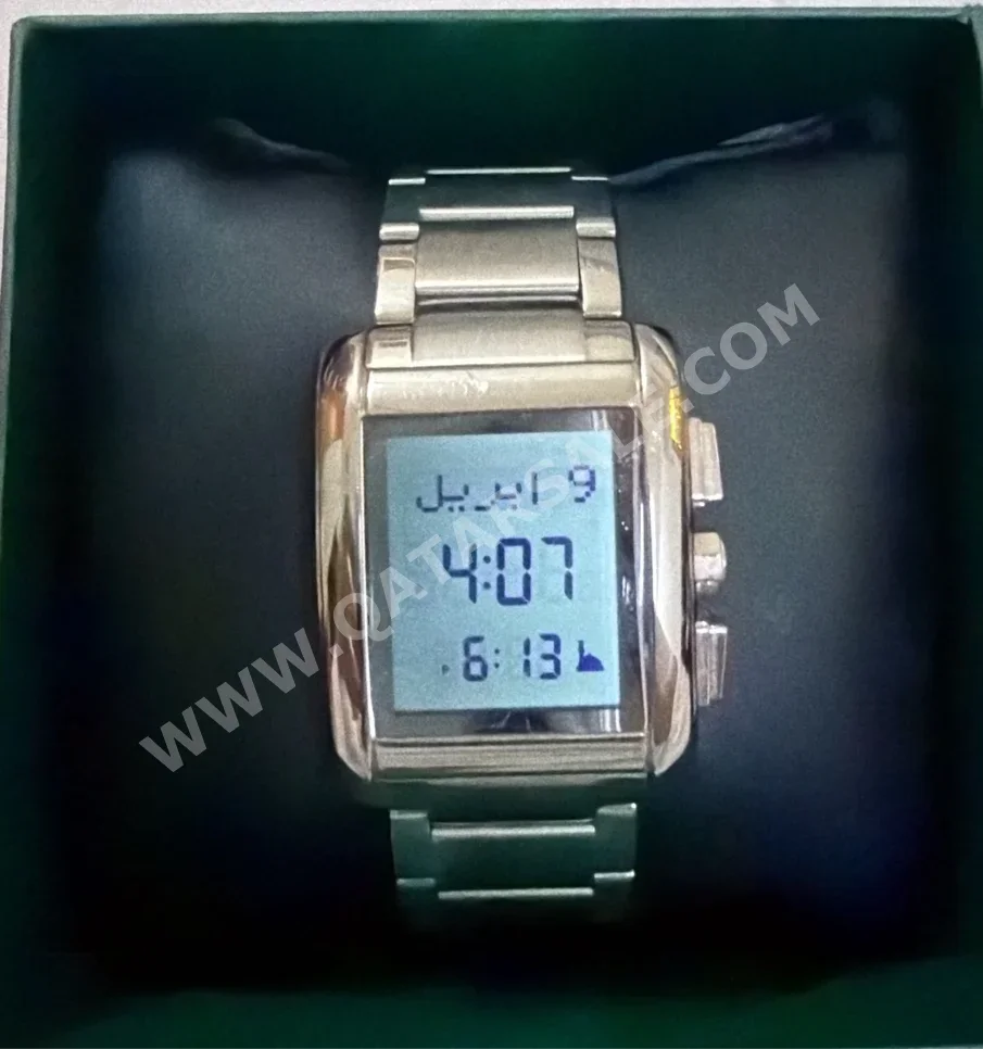 ساعات - متعدد ميكانيكية/ رقمية  - فضة  - ساعات رجالي