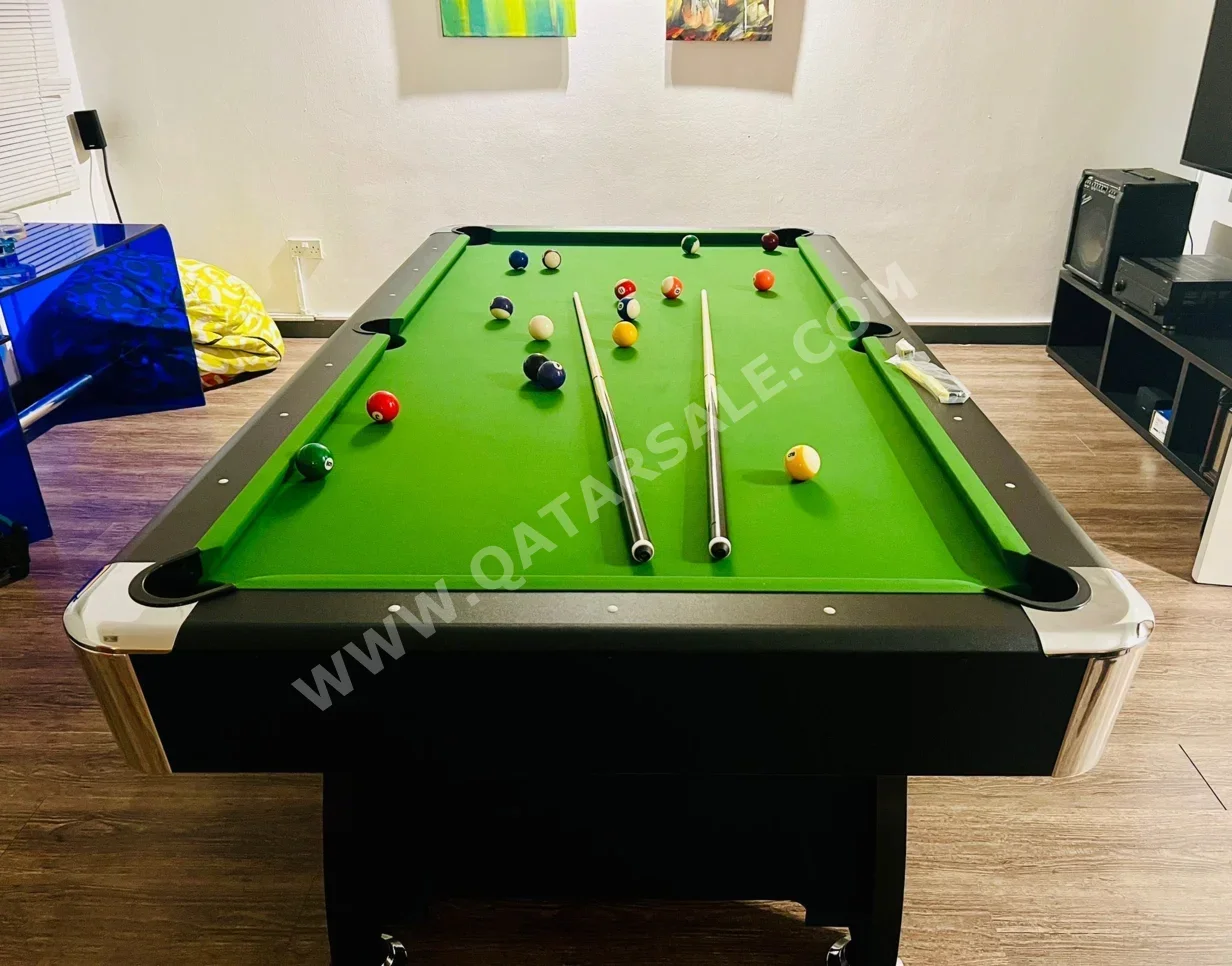 Pool Table To Color Billiard Table Green and Beige With Installation For Sale in Qatar