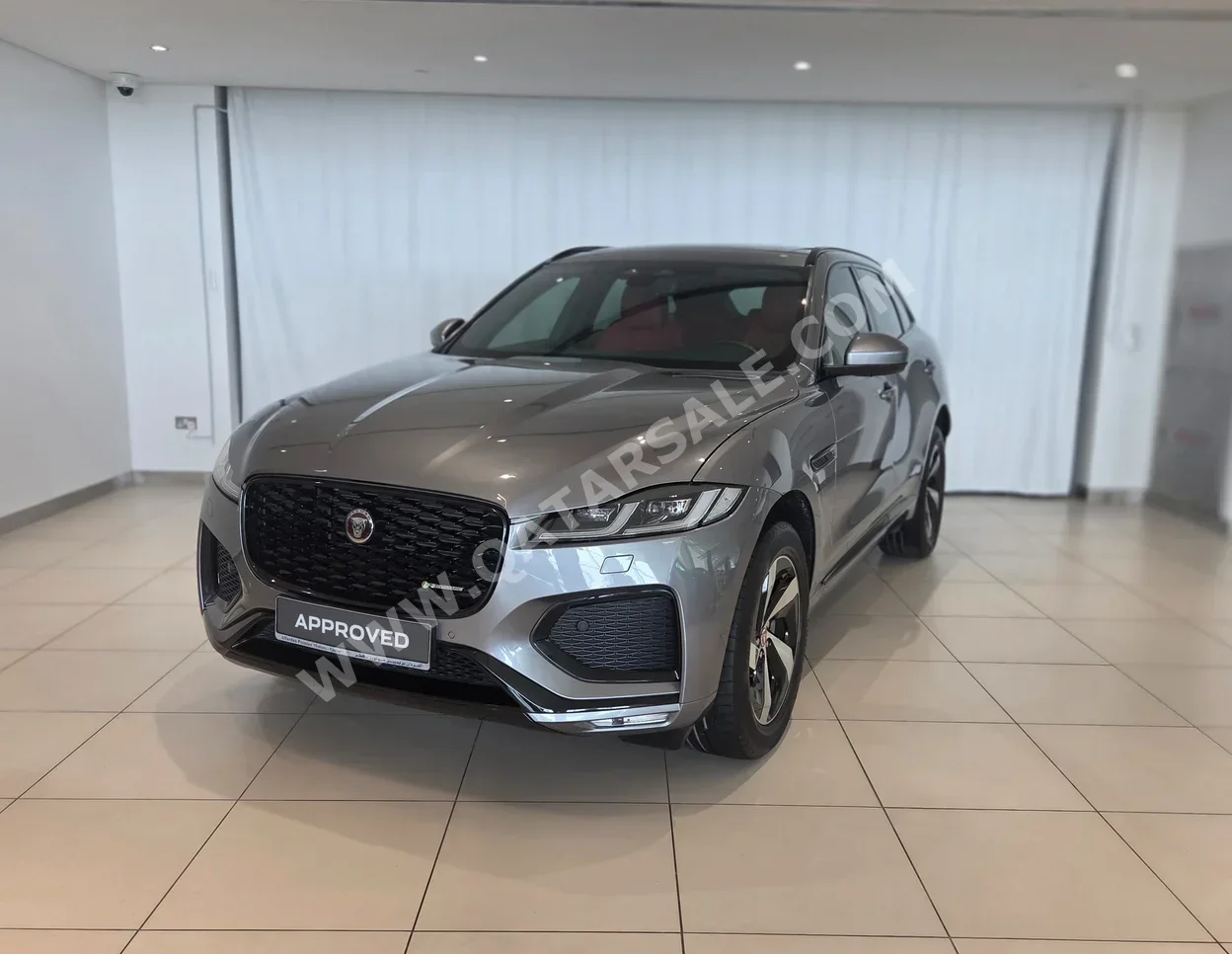 Jaguar  F-Pace  R Sport  2023  Automatic  64,638 Km  4 Cylinder  All Wheel Drive (AWD)  SUV  Gray  With Warranty