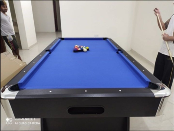 أسود و أزرق  طاولة بلياردو