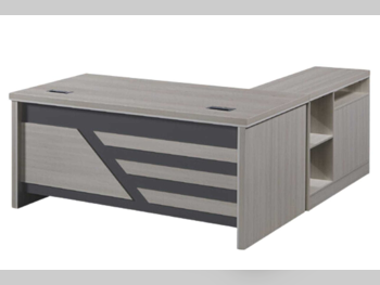 Desks & Computer Desks - Manager Desk  - Lifestyle  - White  - With Chest of Drawers