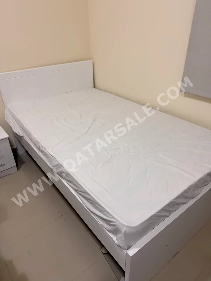 Beds - Single  - White  - Mattress Included