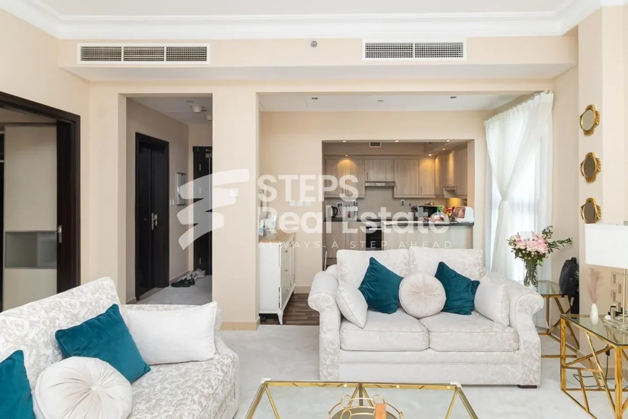 1 Bedrooms  Apartment  For Rent  in Doha -  The Pearl  Fully Furnished