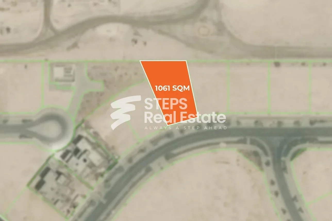 Lands For Sale  in Lusail  - North Residential Villa  -Area Size 1,061 Square Meter