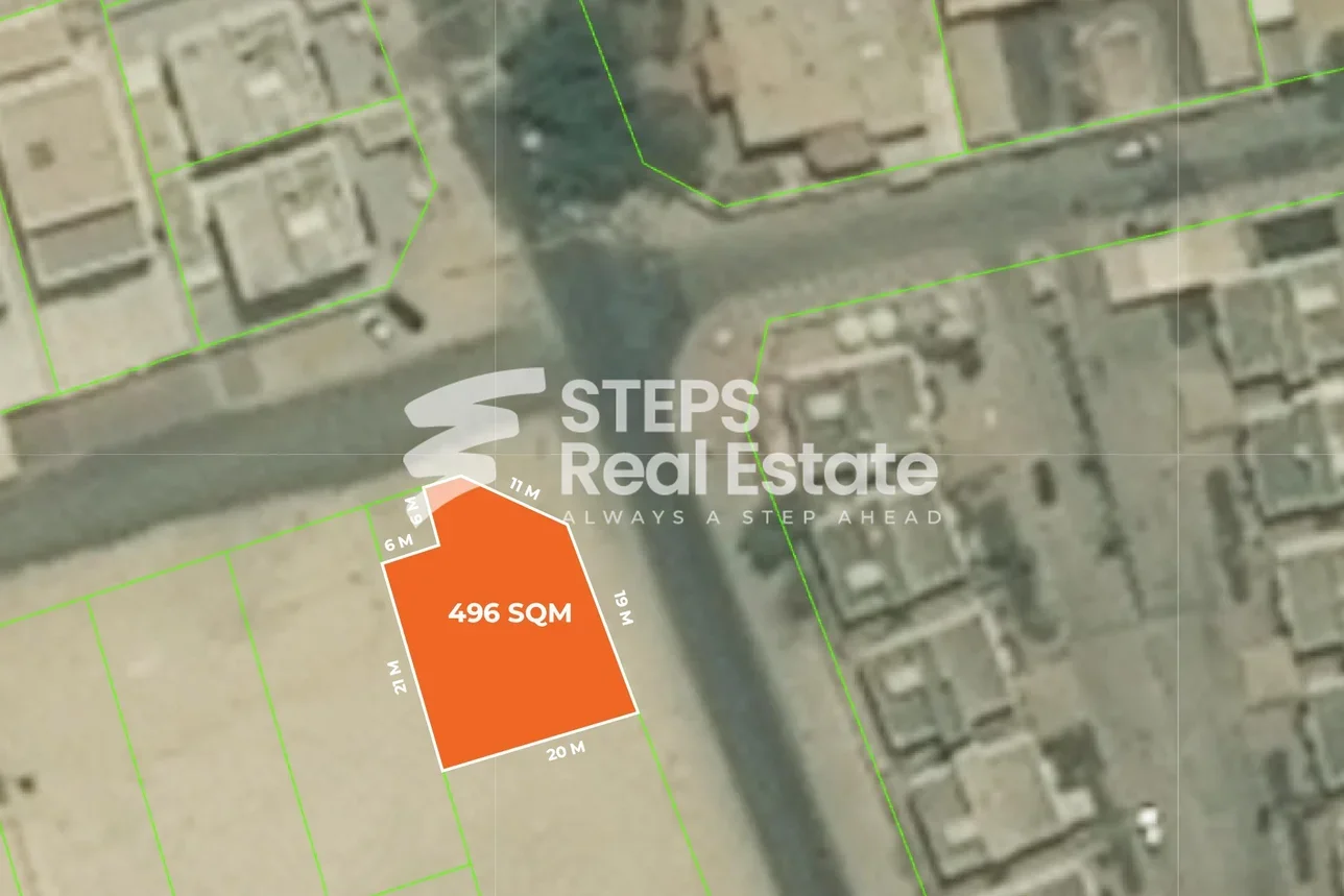 اراضي للبيع  في الدوحة  - نعيجة  -المساحة 456 متر مربع