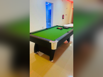 Green and Black  Billiard Table