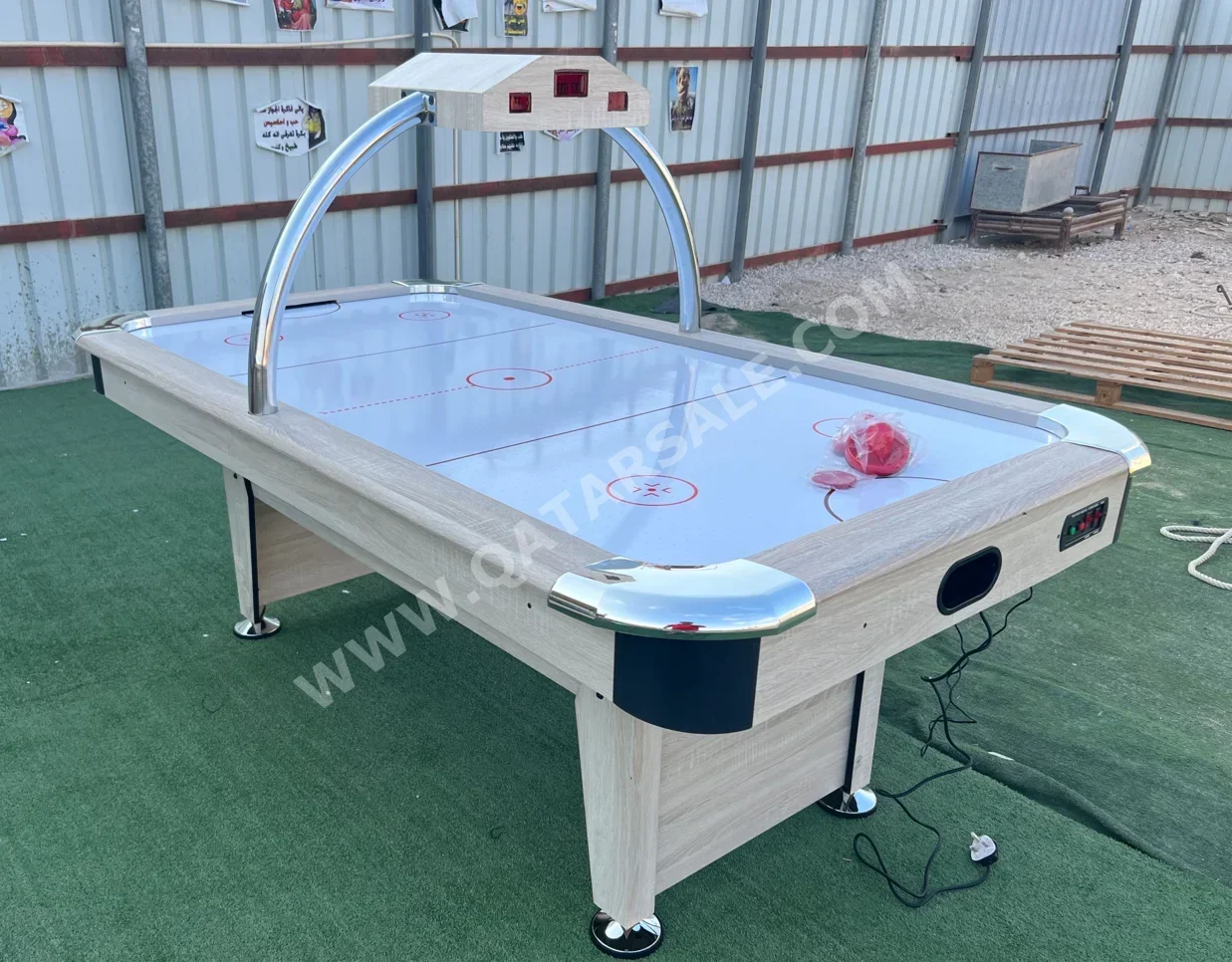 White  Hockey Table