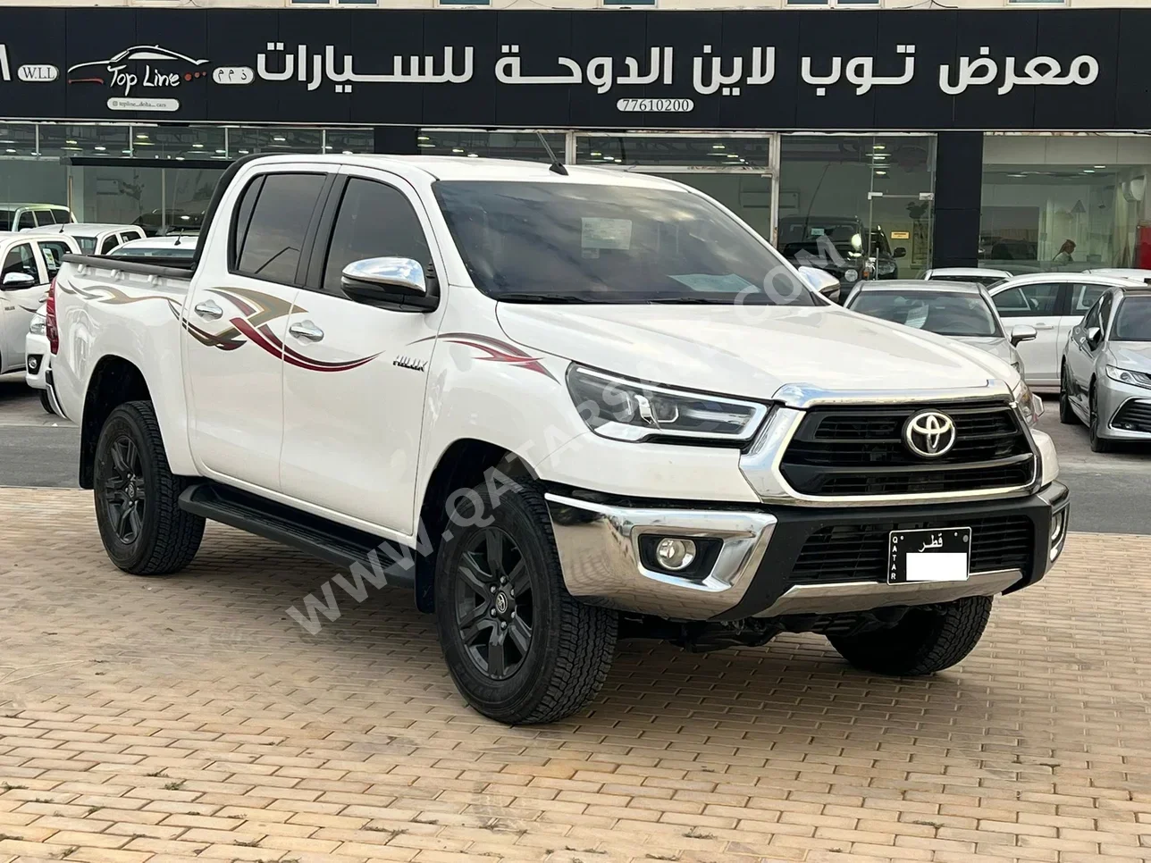 تويوتا  هاي لوكس  2025  اوتوماتيك  20,000 كم  4 سلندر  دفع رباعي  بيكب  أبيض  تحت الضمان
