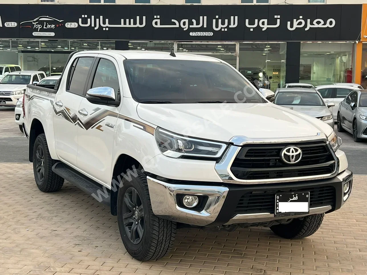 تويوتا  هاي لوكس  2024  اوتوماتيك  18,000 كم  4 سلندر  دفع رباعي  بيكب  أبيض  تحت الضمان