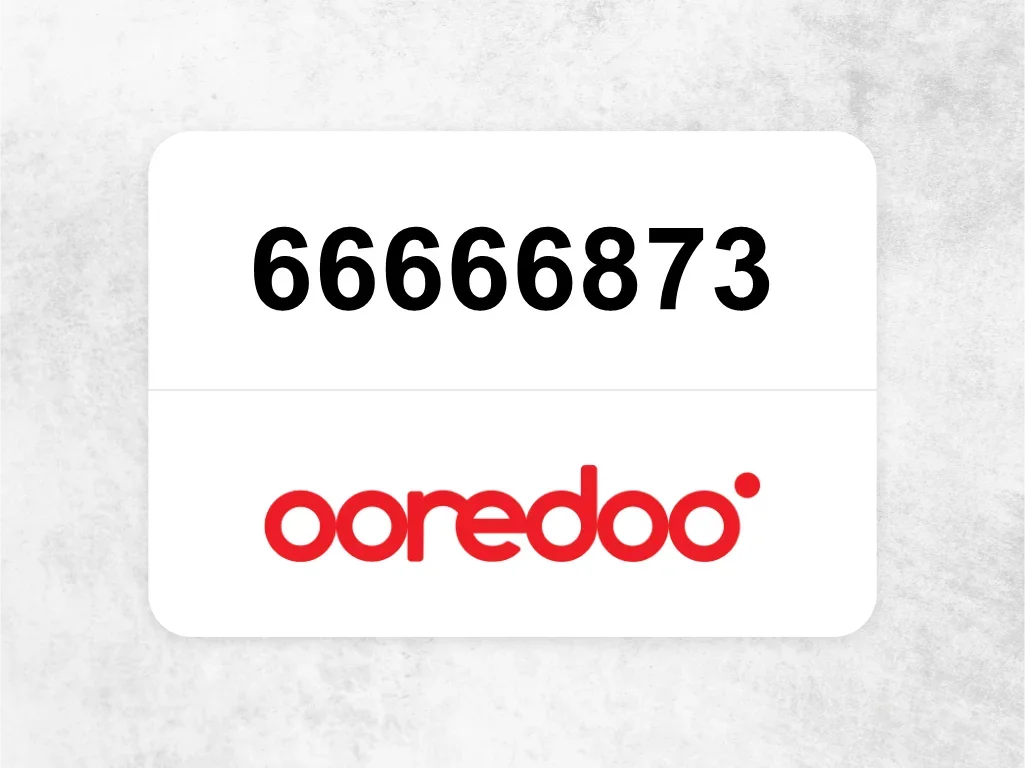 Ooredoo Mobile Phone  66666873