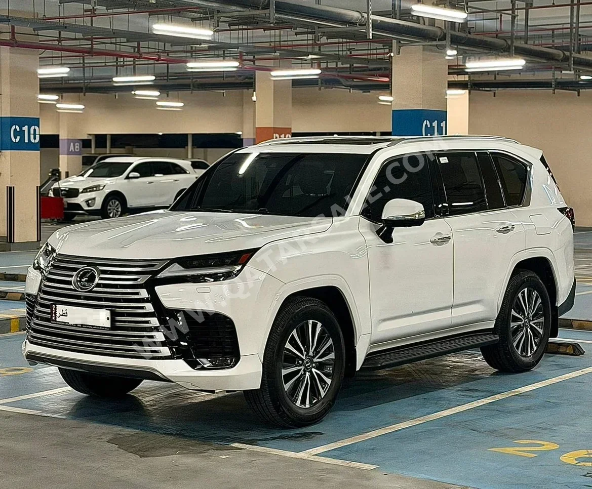Lexus  LX  600 Luxury  2023  Automatic  75,000 Km  6 Cylinder  Four Wheel Drive (4WD)  SUV  White  With Warranty
