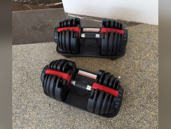 Weights - Adjustable Dumbbells  - Round  - Black