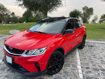 Geely  Coolray  Sport Limited  2022  Automatic  27,625 Km  3 Cylinder  All Wheel Drive (AWD)  SUV  Black and Red  With Warranty