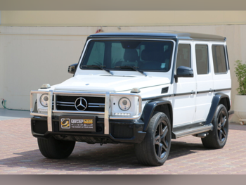Mercedes-Benz  G-Class  63 Diamond Edition  2017  Automatic  97,000 Km  8 Cylinder  Four Wheel Drive (4WD)  SUV  White and Black
