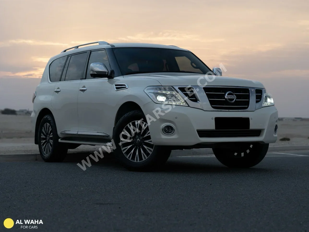 Nissan  Patrol  Platinum  2019  Automatic  105,000 Km  6 Cylinder  Four Wheel Drive (4WD)  SUV  White