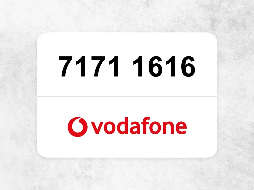 7171 1616  Vodafone Mobile Phone