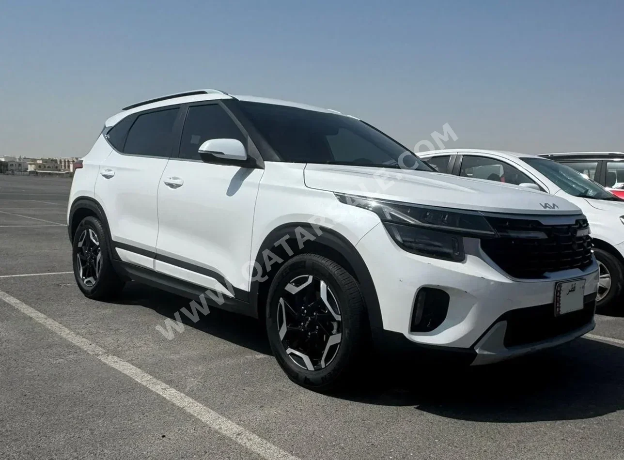 Kia  Seltos  2024  Automatic  28,000 Km  4 Cylinder  Rear Wheel Drive (RWD)  SUV  White  With Warranty