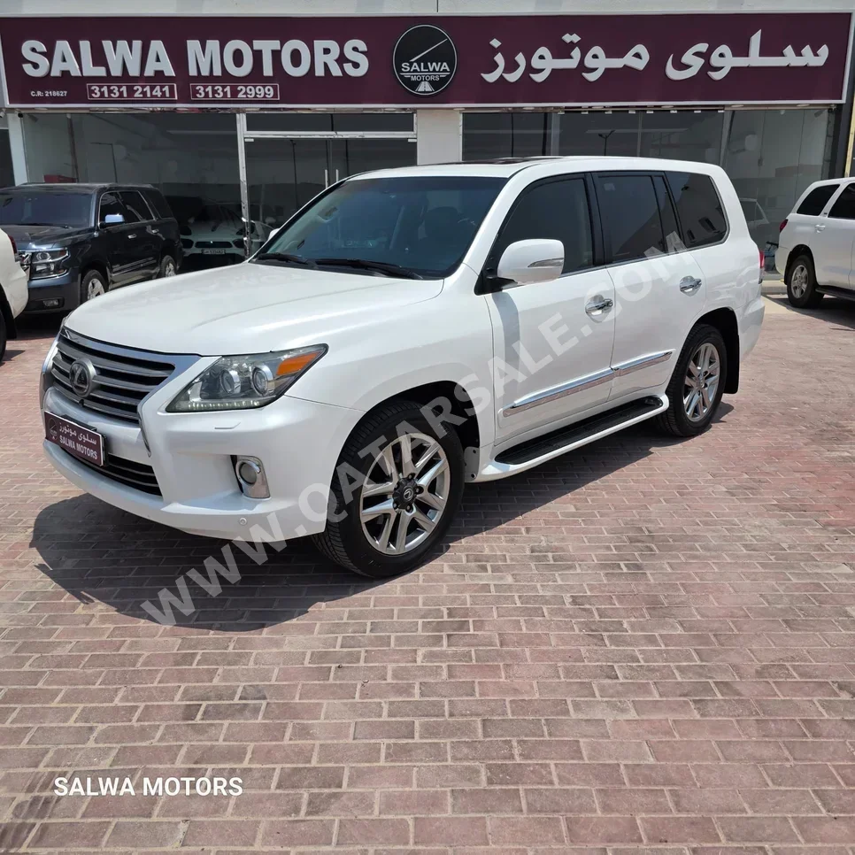 لكزس  ال اكس  570  2013  اوتوماتيك  210,000 كم  8 سلندر  دفع رباعي  اس يو في  أبيض