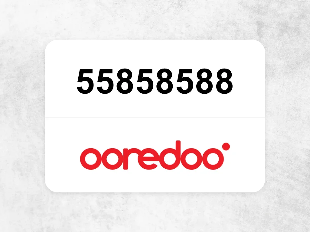 Ooredoo Mobile Phone  55858588