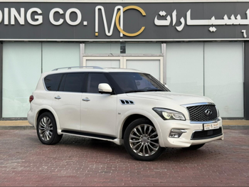 Infiniti  QX  80  2015  Automatic  301,000 Km  8 Cylinder  Four Wheel Drive (4WD)  SUV  White