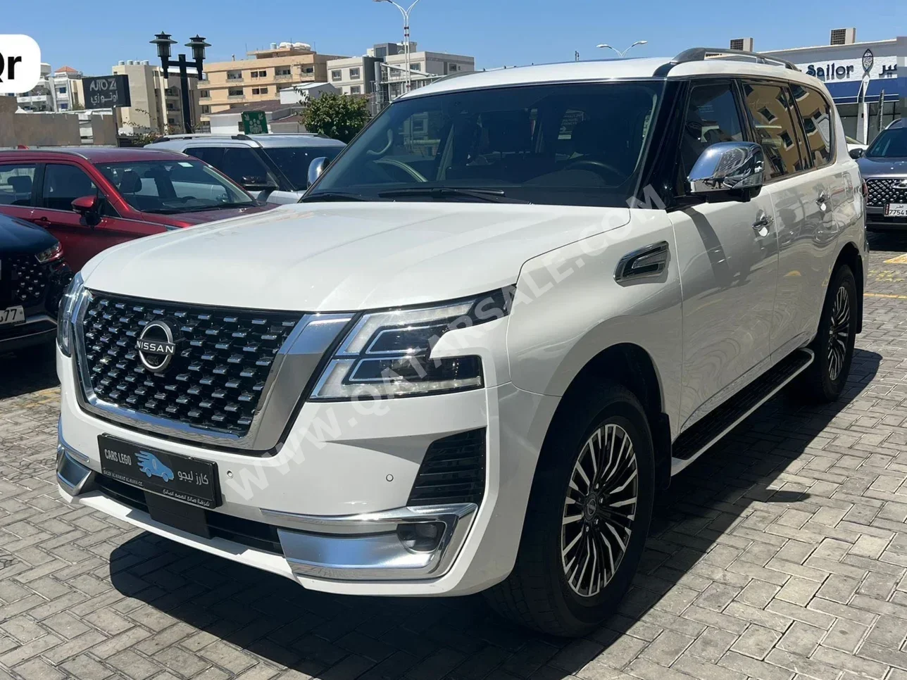 نيسان باترول بلاتنيوم 2022 اوتوماتيك 53,000 كم 6 سلندر دفع رباعي اس يو في أبيض لؤلؤي