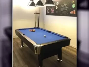 Black and Blue  Billiard Table